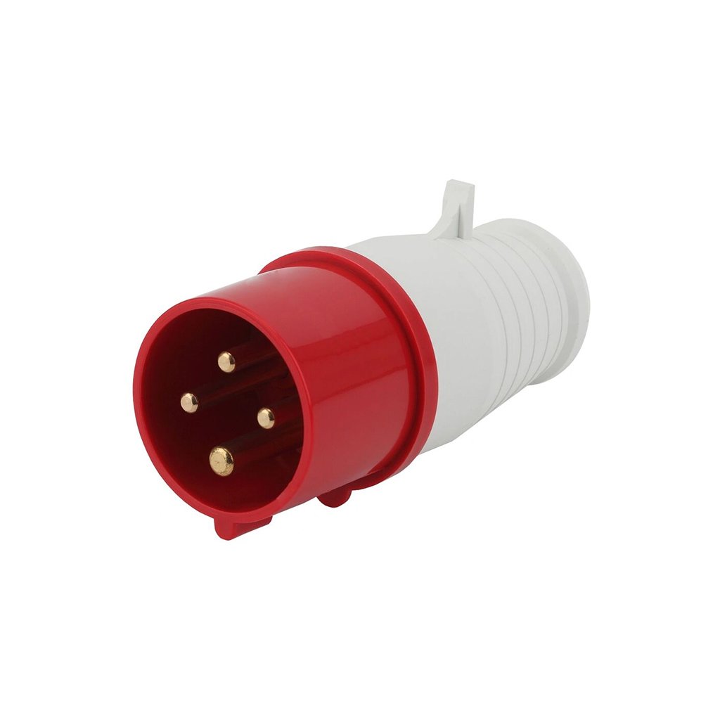 Plug 3P+T 32A 380V Vermelho 6H – UP Electronic