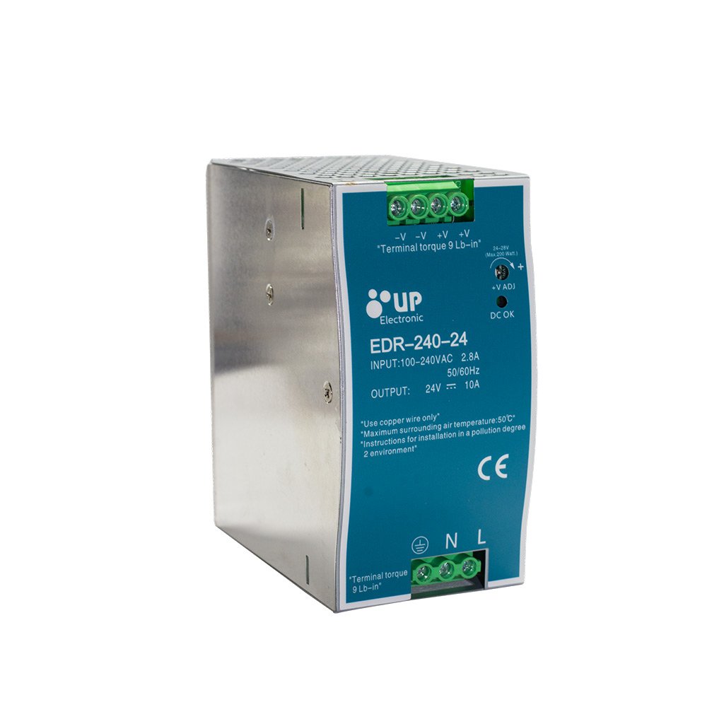 Fonte para Trilho DIN 100-240VAC 24V/10A – UP Electronic