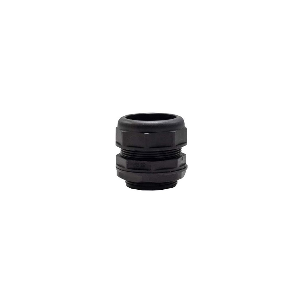 Conector Poliamida Reto Pg 29 para Mangueira 1 Preto UP Elec – UP Electronic