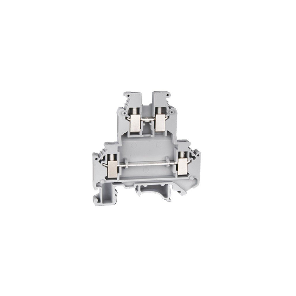 Borne Parafuso 4MM Duplo Cinza – UP Connect