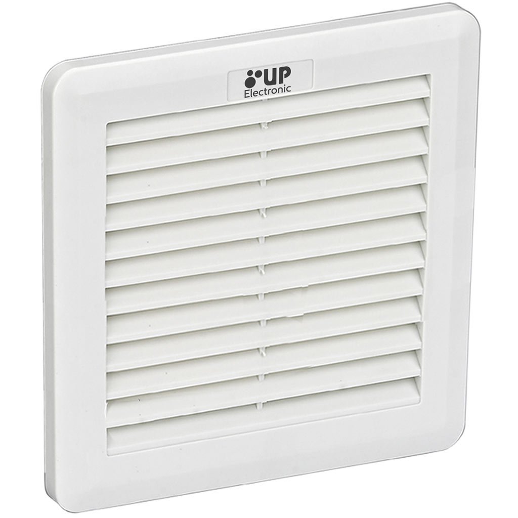 Grelha e Filtro Reforcado p/ Ventilador 120X120 Branco – UP Electronic