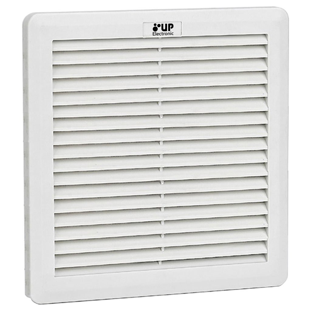 Grelha e Filtro Reforcado p/ Ventilador 150X150 Branco – UP Electronic