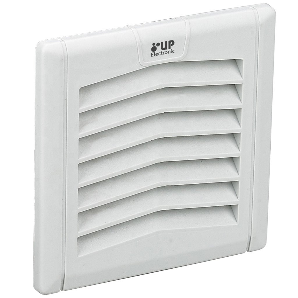 Grelha e Filtro p/ Ventilador 80X80 Branco – UP Electronic