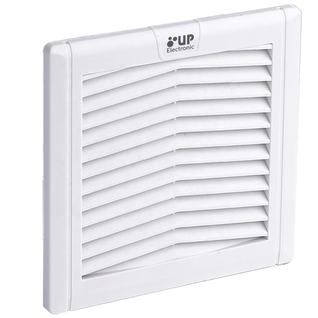 Grelha e Filtro p/ Ventilador 150X150 Branco – UP Electronic