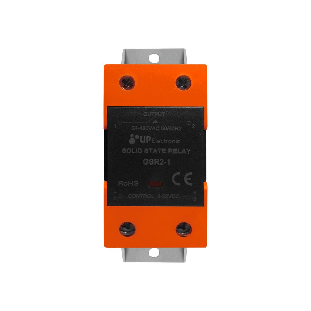 Rele Estado Solido Monofásico 40-440VCA 25A com Dissipador U – UP Electronic
