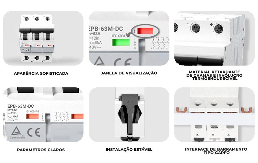 disjuntor epb dc diferenciais