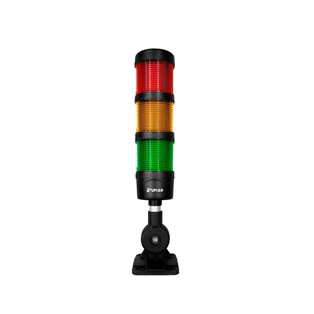 Torre VERDE/AMARELO/VERMELHO 24V Base 90G – UPLED