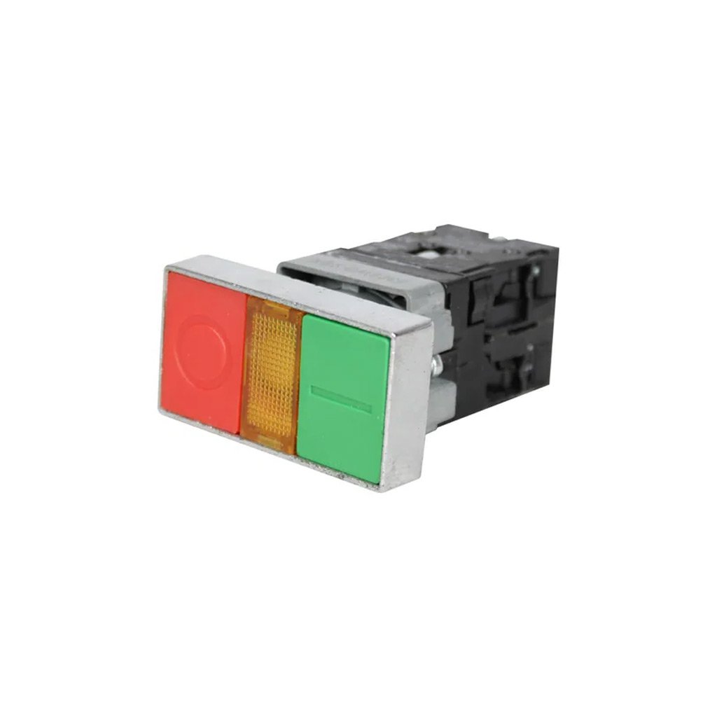 Botao Duplo Iluminado LA167 B2 Metal – UP Electronic