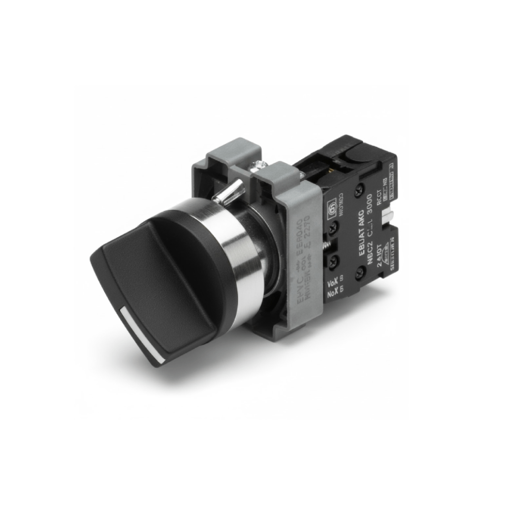 Botao Comutador 22MM 3 Posicoes Pulso LA167-B2-BDF53 Metal – UP Electronic