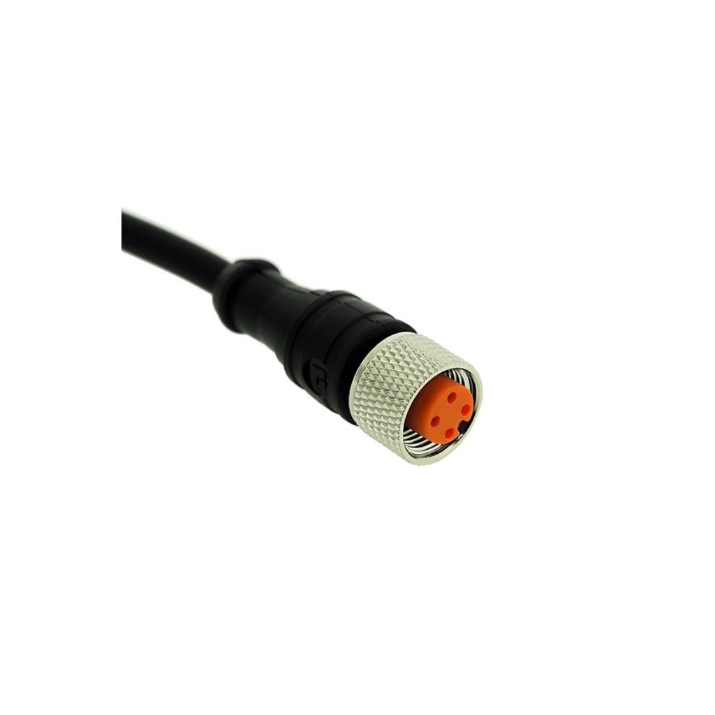 Cabo M12 4V Femea Reto 3 Metros – UP Electronic