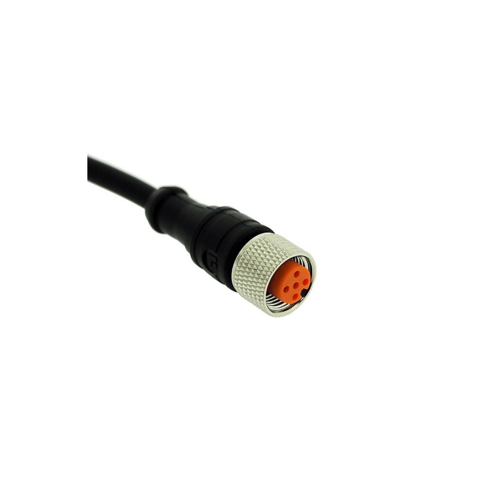 Cabo M12 5 Vias Femea Reto 10 Metros – UP Electronic