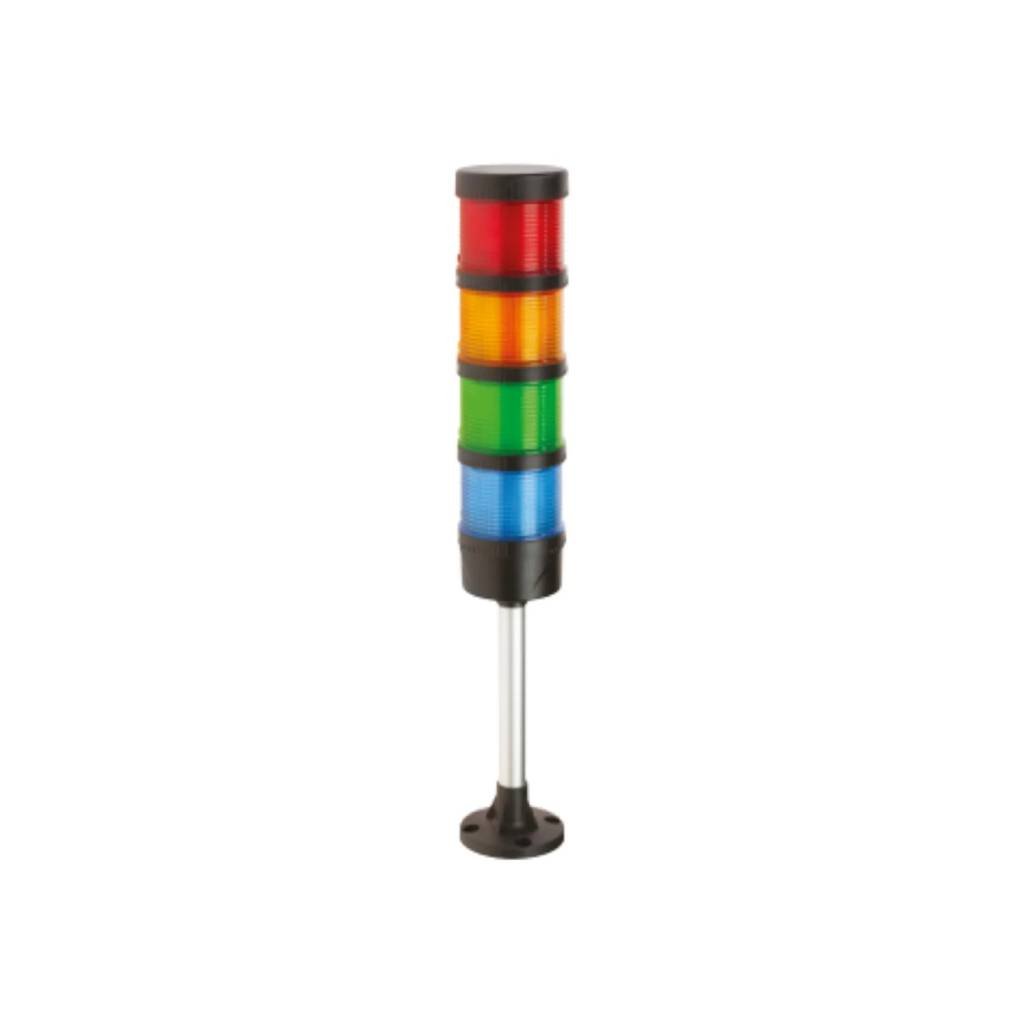 Torre Eco LED 4 Cores VM/VD/AM/AZ 40CM 24V C/BUZZER – UP Electronic