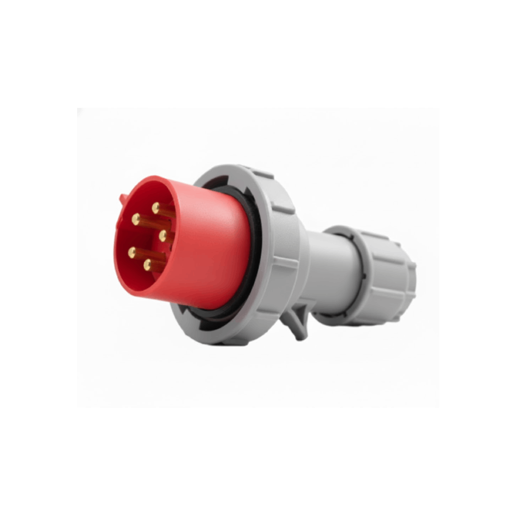 Plug 3P+T+N 63A 380V Vermelho 6H – UP Electronic