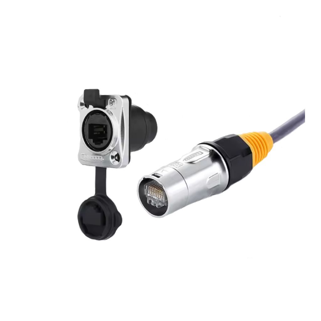 Tomada e Plug ETHERNET/PROFINET RJ45 IP67 UP – UP Electronic