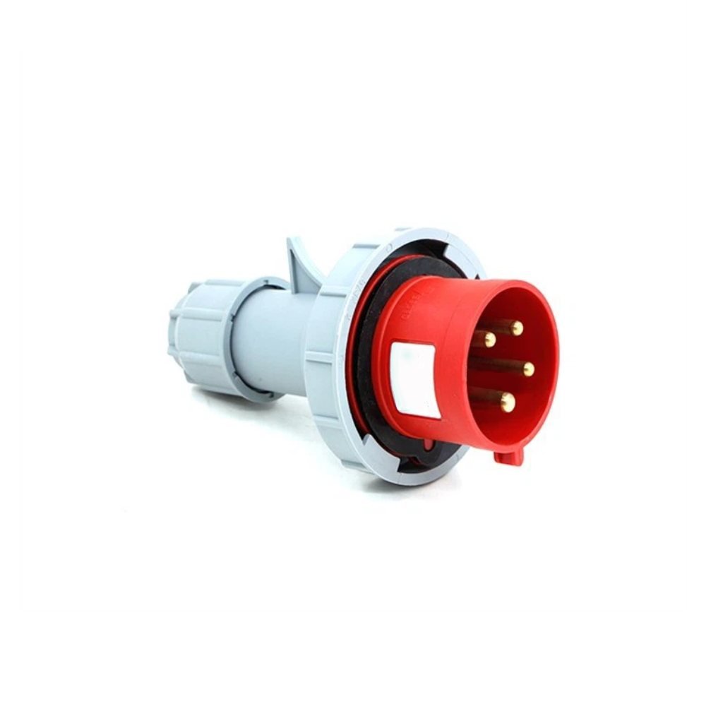 Plug IP67 3P+T 32A 380V Vermelho 6H com Prensa Cabo UP Ele – UP Electronic