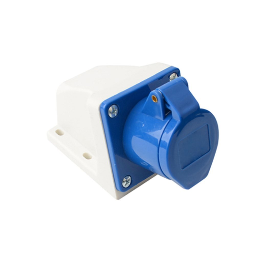 Tomada Sobrepor 3P+T 16A 220V Azul 9H – UP Electronic
