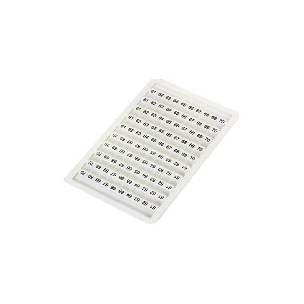 Identificador Plastico para Borne (71-80) – UP Electronic
