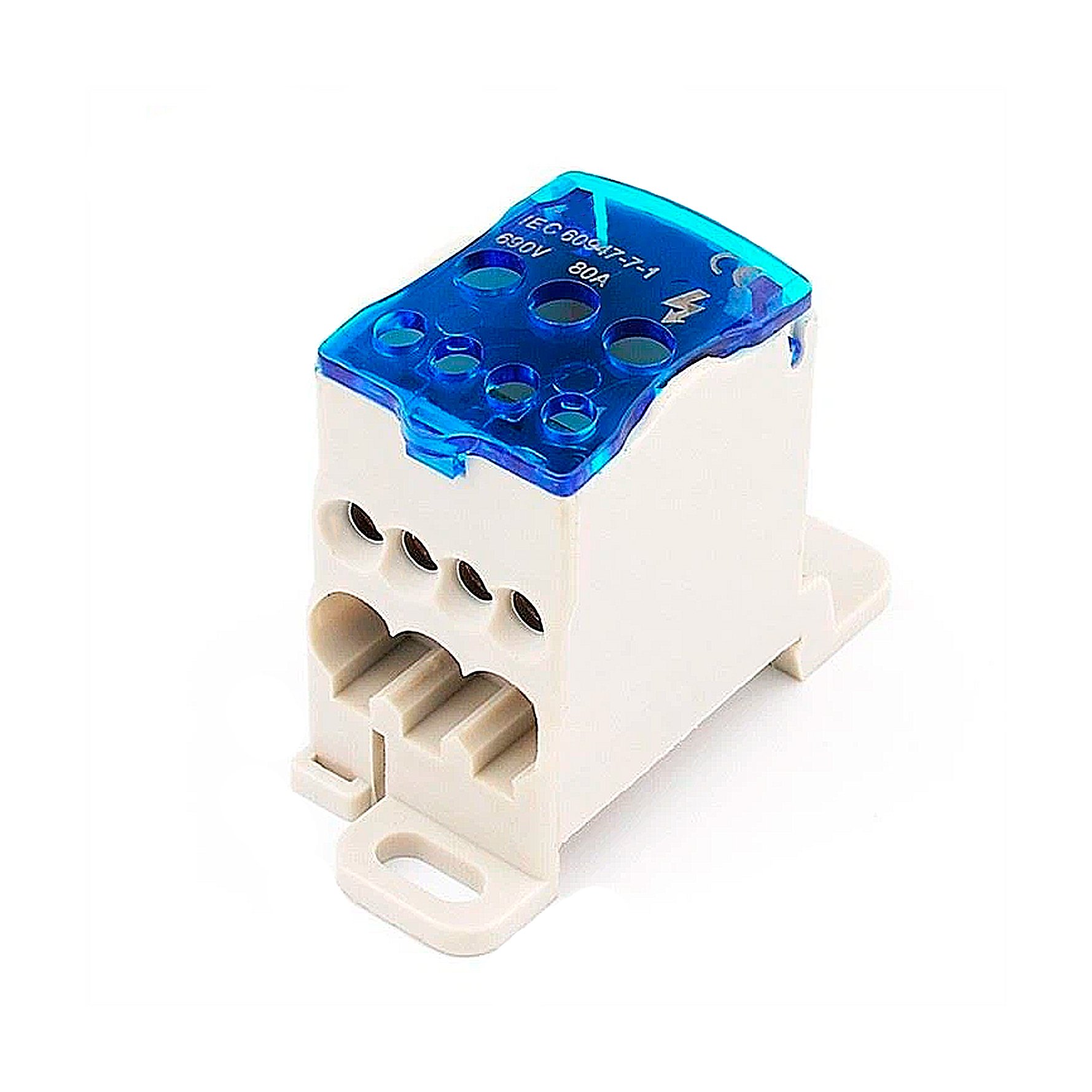 Bloco de Distribuicao Modular 80A 1 Entrada 6 Saidas UP – UP Connect