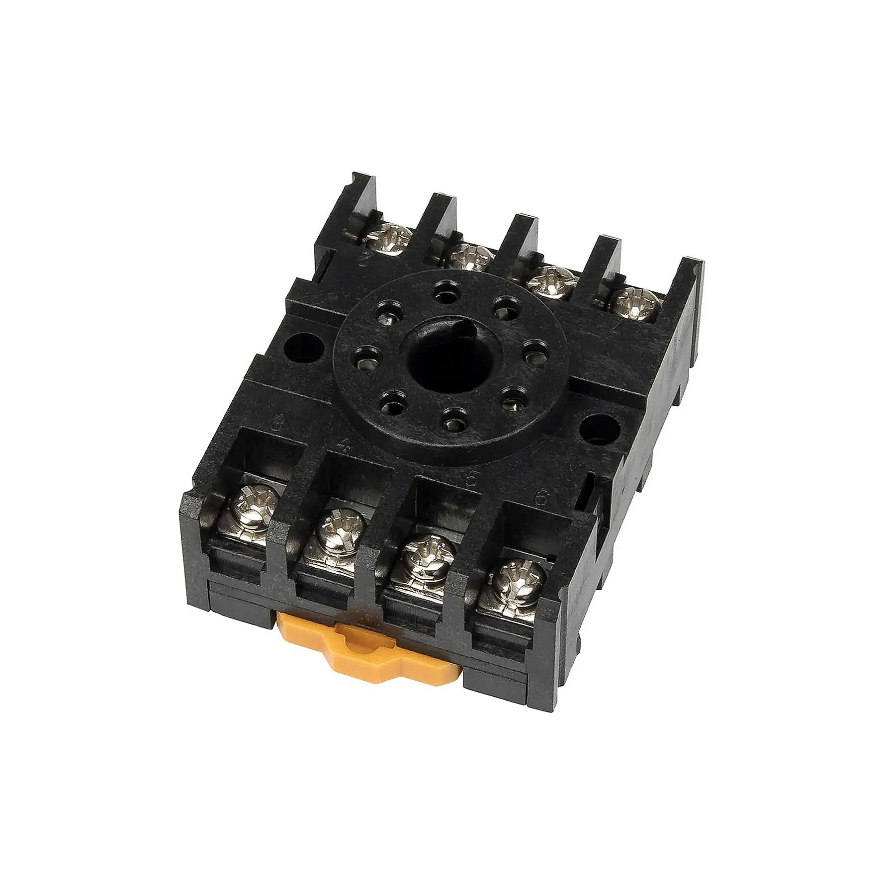 Base Rele Acoplador 8P 2NA 2NF Redondo – UP Electronic