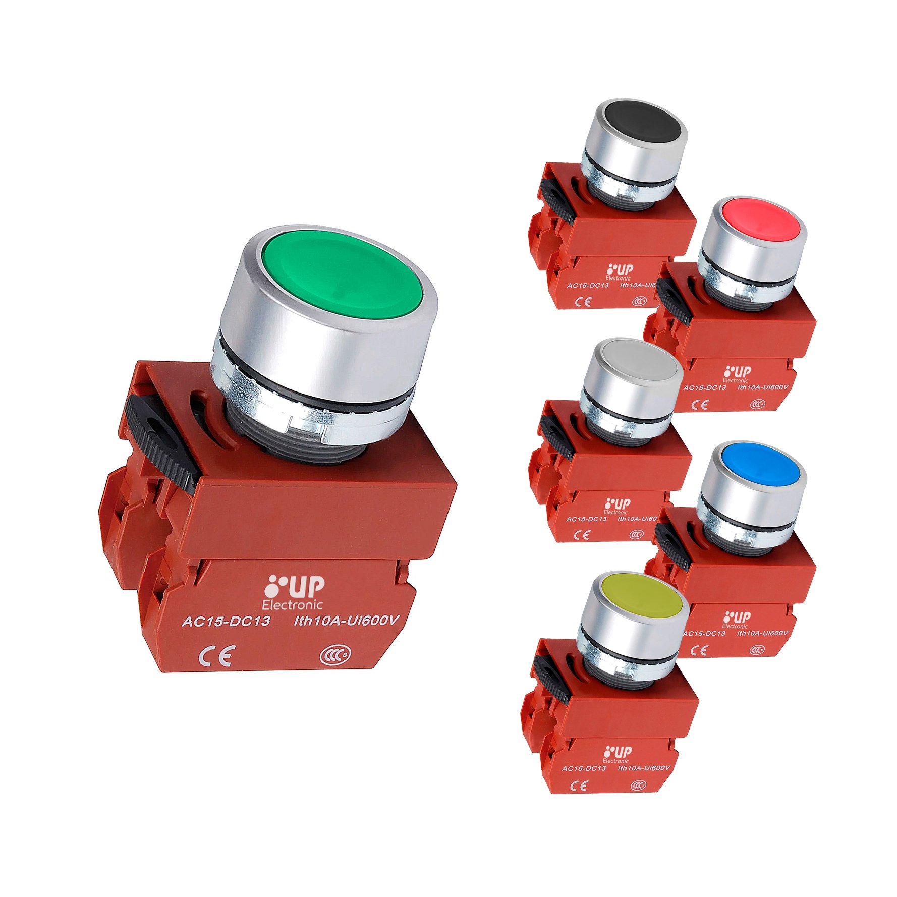 Botao Easy 22MM Pulso Vermelho – UP Electronic