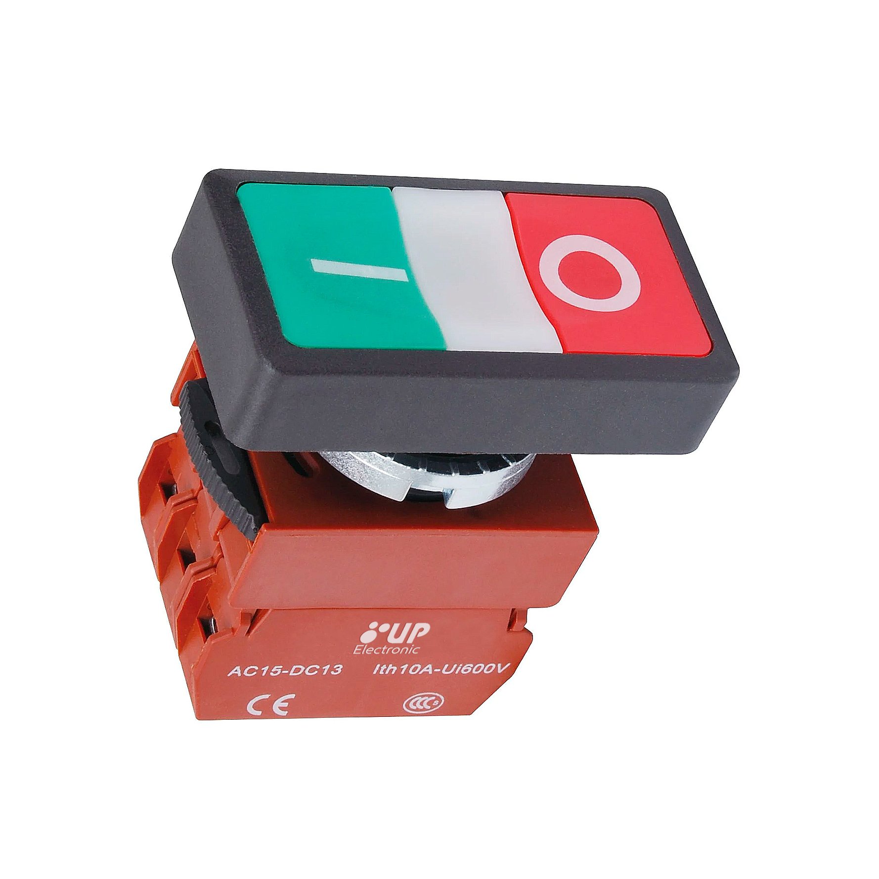 Botao Easy Duplo Iluminado VERDE/VERMELHO 24V – UP Electronic