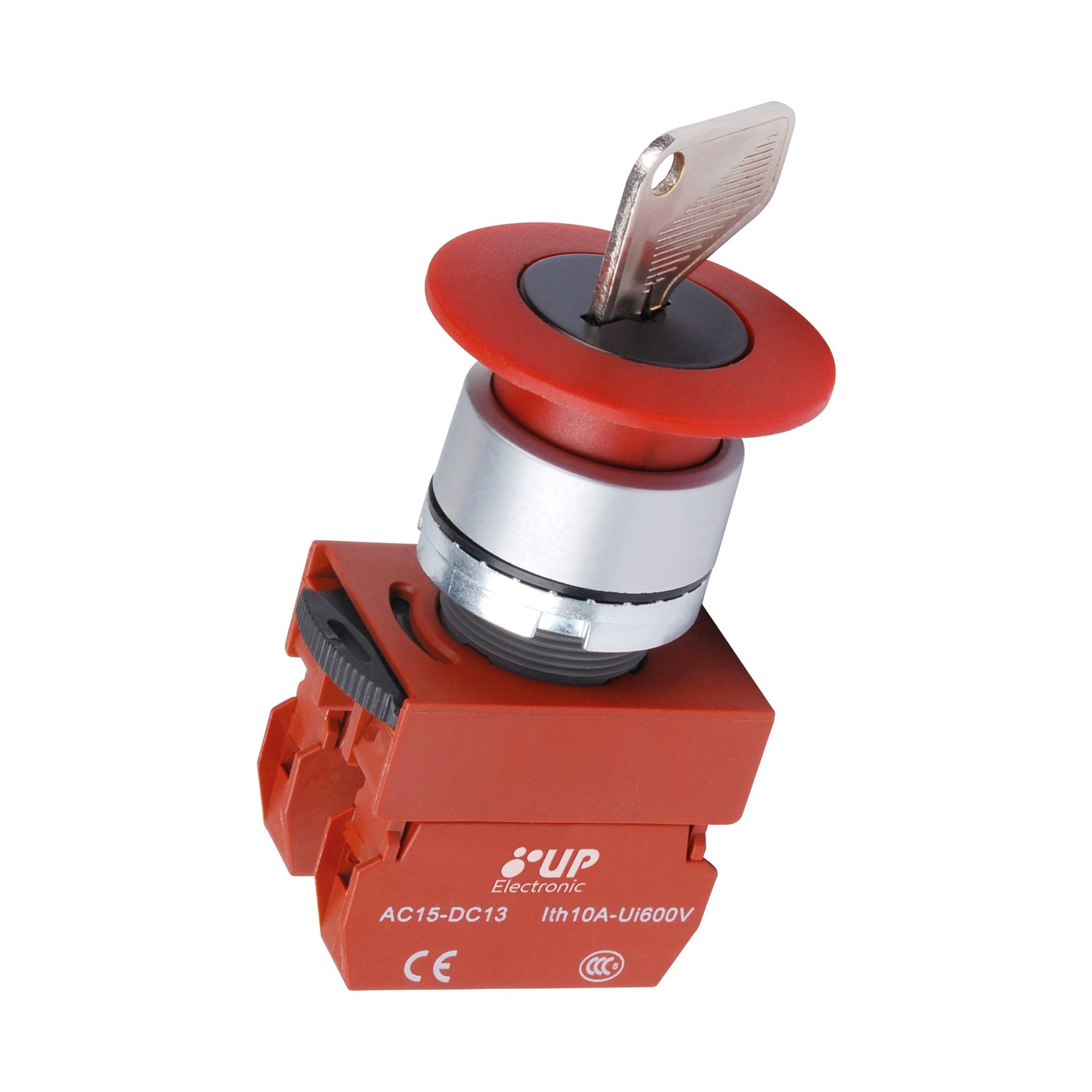 Botao Easy 22MM Emergencia C/CHAVE – UP Electronic