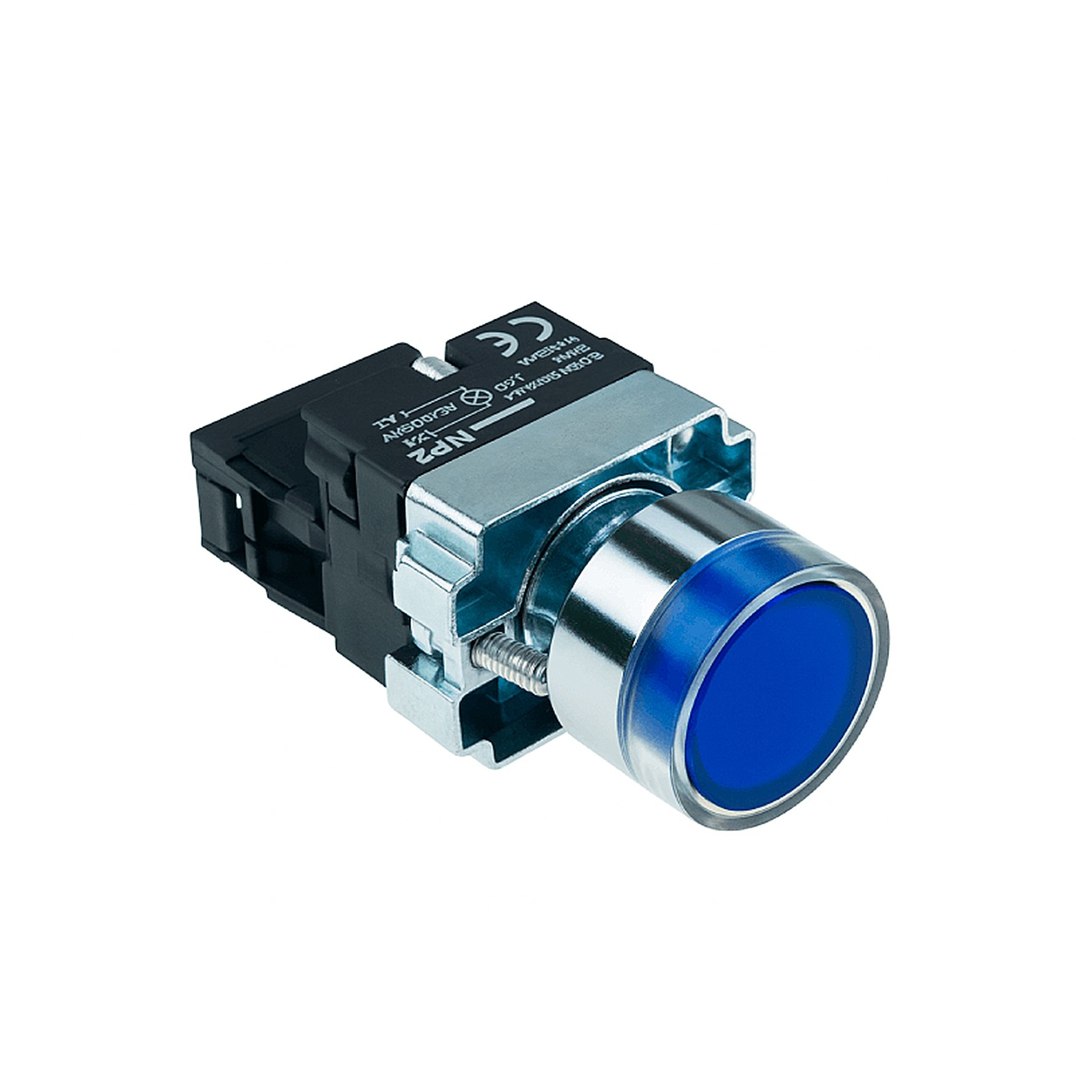 Botao Impulso Iluminado 24VDC Azul LA167 B4 – UP Electronic